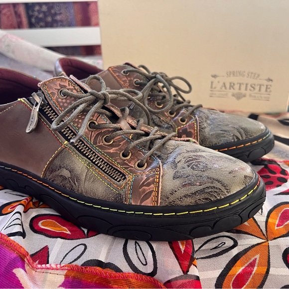 Spring Step Danli Bloom flats Olive 41 / 9.5 new - Picture 7 of 7